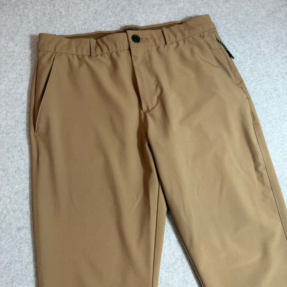 FLX Golf Pants Mens 34x34 Brown Khaki Tan Performance Stretch